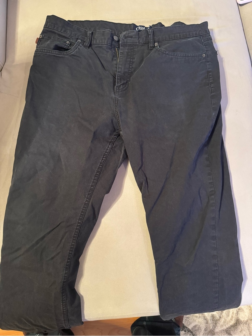 Chaps 38x32 Dark Gray Casual Pants